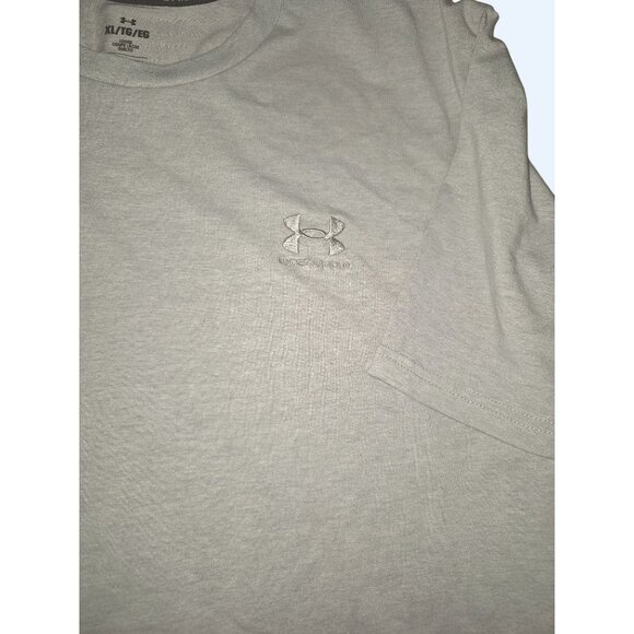 Under Armour Mens Gray Short Sleeve T-Shirt XL Cotton Blend Crewneck Comfortable - Picture 4 of 7